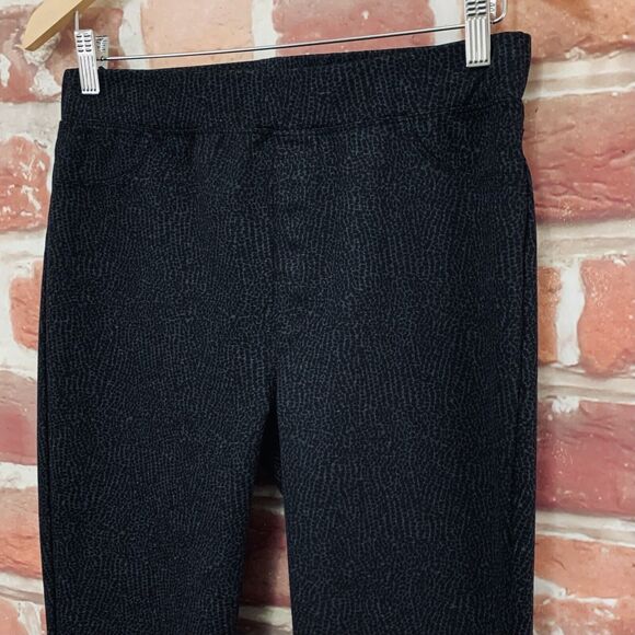 Anthropologie Sanctuary Pants Women's Medium Black Gray Abstract Stretchy Skinny - Picture 3 of 9